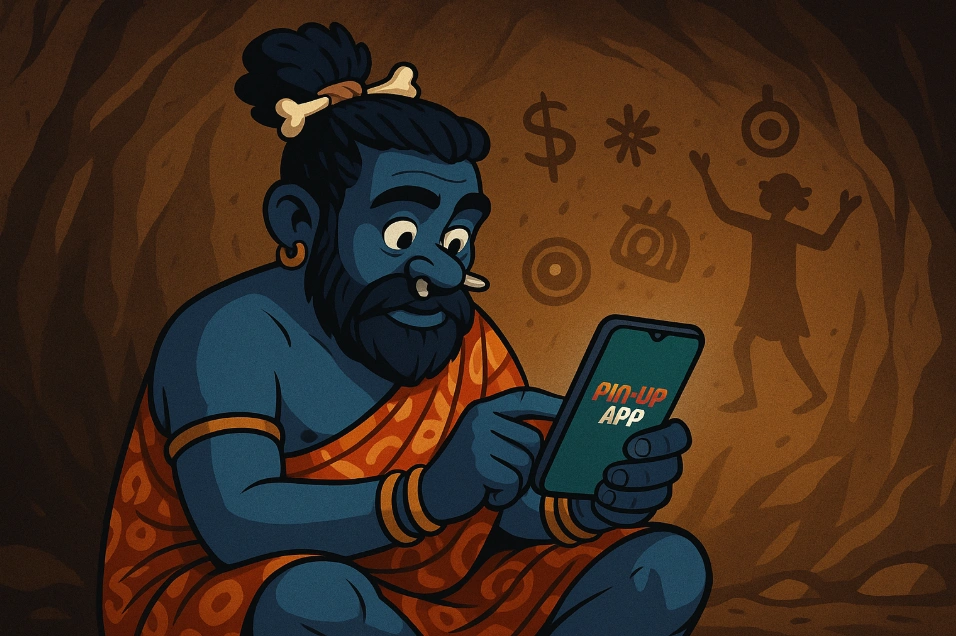 Interface du Pin up app au Congo affichée sur un smartphone avec mode économie de données actif